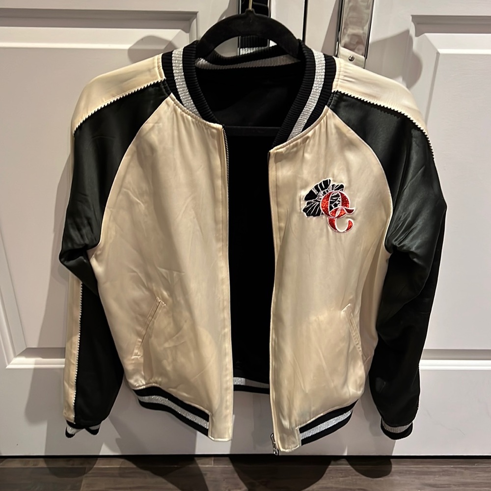 Opening ceremony reversible bomber jacket